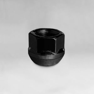 Гайка M14x1,5 сфера, высота 21мм, с выступом, открытая, ключ 19мм, черный хром (400048B/BC)