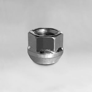Гайка M12x1,25 сфера, высота 19мм, с выступом, открытая, ключ 17мм, цинк (300044B/HT)