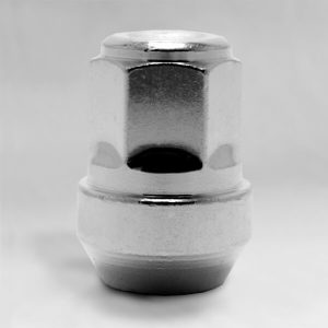 Гайка M12x1,25 конус, высота 35мм, с выступом, закрытая, ключ 19мм, цинк (801444VZ)