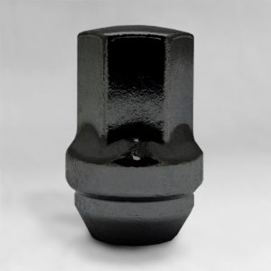 Гайка M14x1,5 конус, высота 45.5мм, с выступом, закрытая, ключ 22мм, черный хром (CD1445BC)