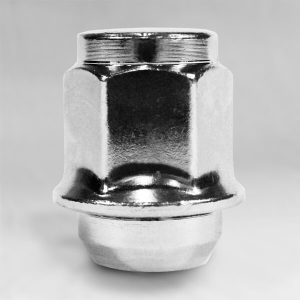 Гайка M12х1,5 конус, высота 33мм, с выступом, закрытая, ключ 21мм, хром (901445HUWP)