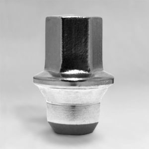 Гайка M12x1,5 конус, высота 43.5мм, с выступом, закрытая, ключ 19мм, хром (DTO-CRA)