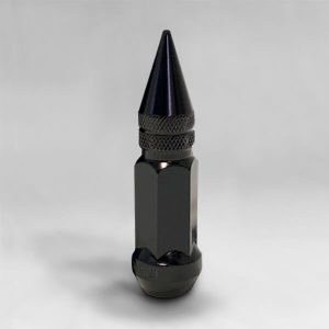 Гайка М12х1,25 конус, высота 80мм, с выступом, закрытая, ключ 19мм, черный хром (K911944SD/BC)
