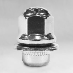 Гайка M12х1,5 пресс-шайба, высота 37.5мм, закрытая, ключ 21мм, хром (DTO.01Cr.CAP BOLL)