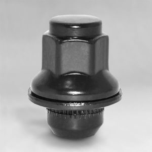 Гайка M12x1,5 пресс-шайба, высота 37.5мм, закрытая, ключ 19мм, хром (DTO(Jaguar) Black)