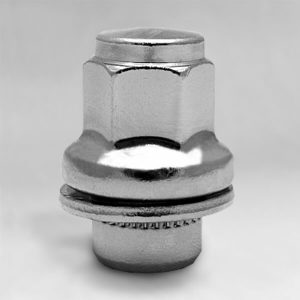 Гайка M12x1,25 пресс-шайба, высота 37.5мм, Dносика 20мм, закрытая, ключ 21мм, хром (733844HT)