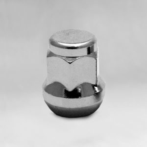 Гайка M12x1,5 сфера, высота 27мм, с выступом, закрытая, ключ 19мм, хром (801445B/HT)